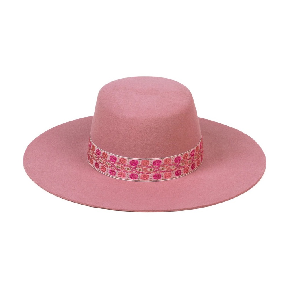 LACK OF COLOR Sierra Rose Boater Hat (Small) - Brand New With Tags RRP. $150